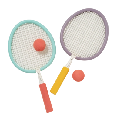 Strandtennis Set Sunnylife Foam Beach Paddles Poolside Sorbet