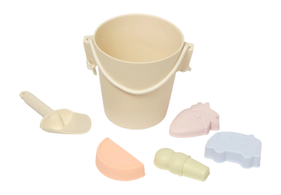 Strandset Sunnylife Silicone Bucket & Spade Set Kinder Apple Sorbet Multi