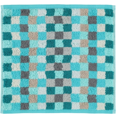 Face Towel Cawö Unique Karo Turquoise (6 pc)