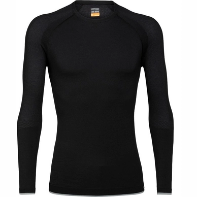 Langarmshirt Icebreaker 200 Zone Seamless LS Crewe Black Herren