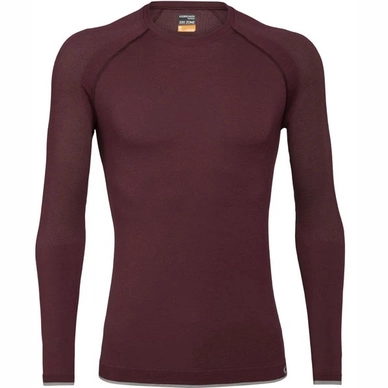 Longsleeve Icebreaker Men 200 Zone Seamless LS Crewe Redwood