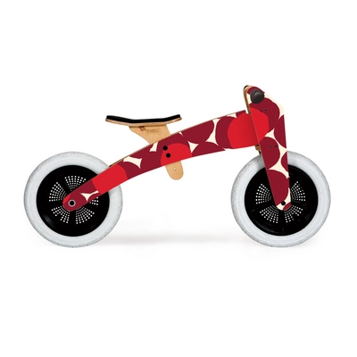 Loopfiets Wishbone 3 In 1 Limited Edition Red Pattern