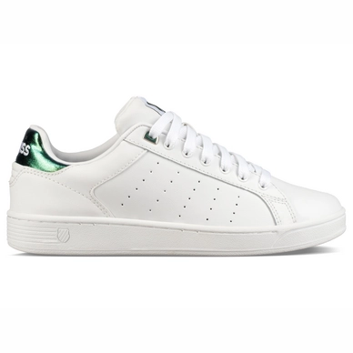 SneakerK Swiss Clean Court CMF White Metallic Green Damen