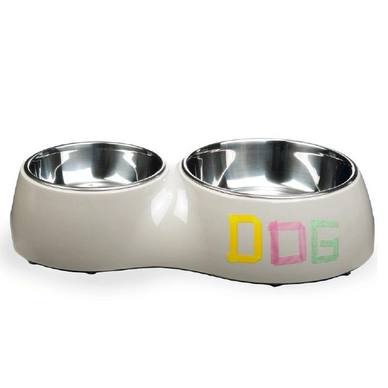 Voer En Drinkbak Beeztees Tape Melamine Grijs