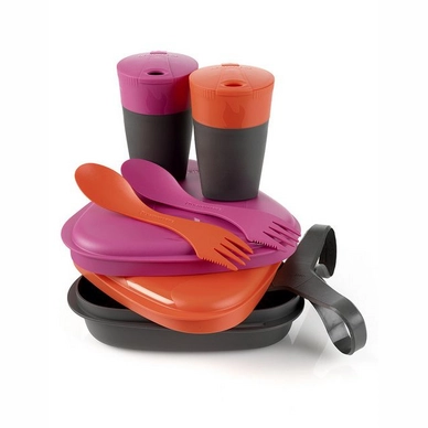 Maaltijdset Light My Fire Pack' N Eat Kit Roze/ Oranje