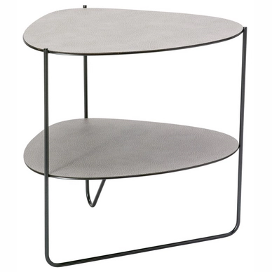 Bijzettafel Lind DNA Curve Coffee Table Double Hippo Anthracite Grey