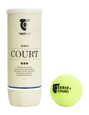 Tennisbälle Tretorn Serie+ Court 3 Tube