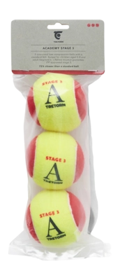 Tennis Ball Tretorn Academy Red Felt 3 Pack 2025