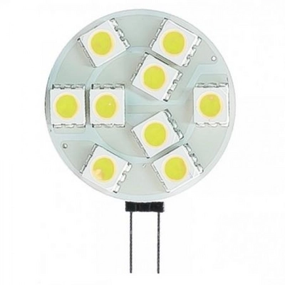 G4 (GU4) LED-Lamp 12 Volt 1,3 Watt, plat (Vervangt 10W)