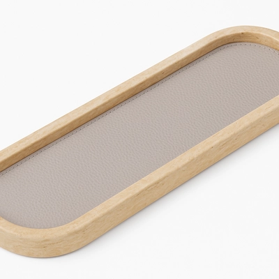 Valet Trays Giobagnara Polo Marble Stackable Mini Printed Calfskin Golf Light Grey