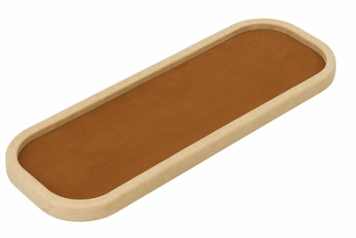 Valet Trays Giobagnara Polo Marble Stackable Small Calfskin Suede Nut