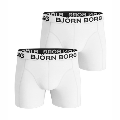 Boxer Björn Borg Men Core Solid White Peacoat (Lot de 2)