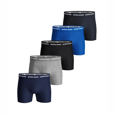 Boxershorts Björn Borg Core Shorts Sammy Solid Blue Depths (5er Pack) Herren