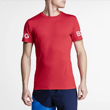 T-Shirt Björn Borg Men Performance Tee Chinese Red