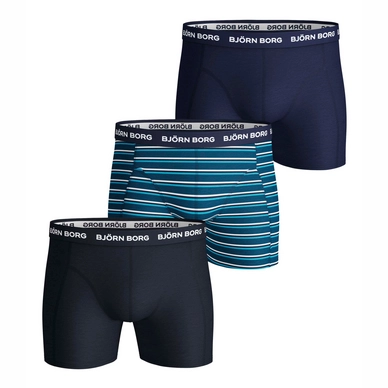 Boxershort Björn Borg Men Core Shorts Sammy BB Stripe Mykonos Blue (3 pack)