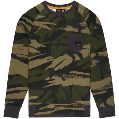 Pullover O'Neill Printed Crew Sweatshirt Grün Aop Herren