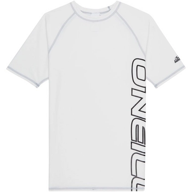 Schwimmshirt O'Neill Short Sleeve Logo Skins Super Weiß Herren