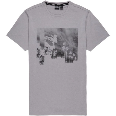 T-Shirt O'Neill Palmtree Hybrid Silber Melee Herren