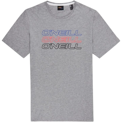 T-Shirt O'Neill Triple Logo O'Neill Silver Melee Herren