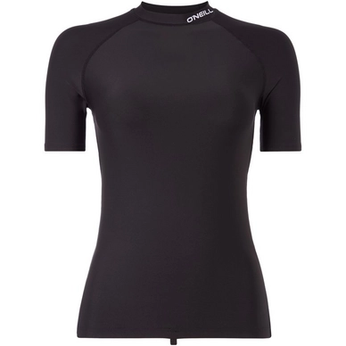 Schwimmshirt O'Neill Logo Short Sleeve Skins Black Out Damen