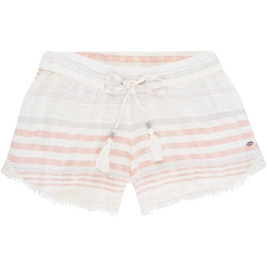 Strandshort O'Neill Jacquard Lace Weiß Aop w/ Pink Lila Damen