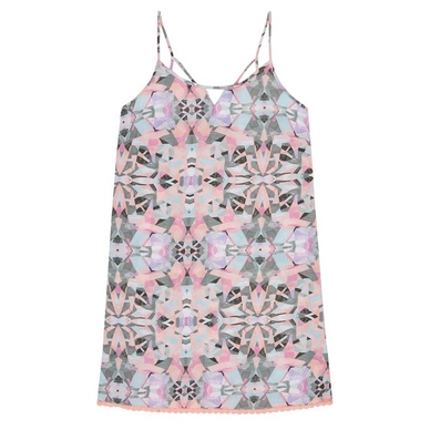 Kleid O'Neill Rosebowl Weiß Aop w/ Grün Damen