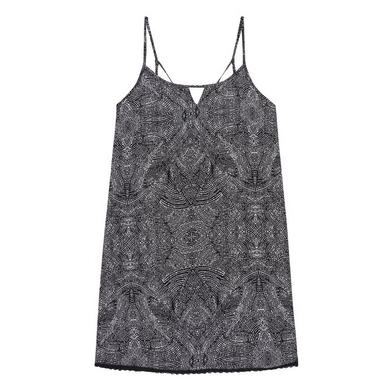 Kleid O'Neill Rosebowl Schwarz Aop w/ Weiß Damen
