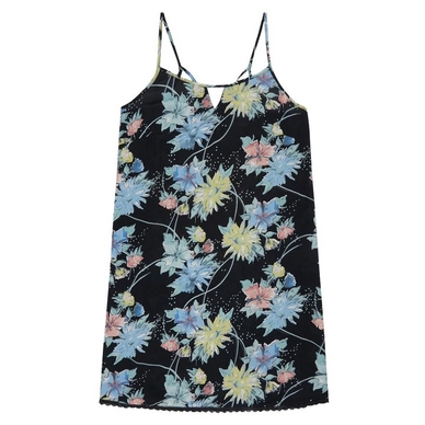 Kleid O'Neill Rosebowl Schwarz Aop w/ Grün Damen