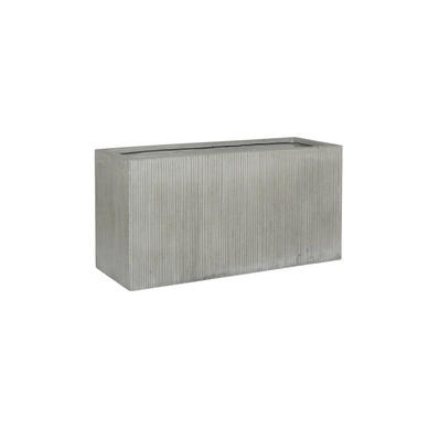 Bloempot Pottery Pots Ridged Jort S Light Grey Horizontally Ridged 80 x 30 x 40 cm