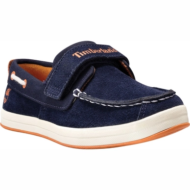 Timberland Junior Dover Bay Hook-and-Loop Boat Blue