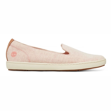 Timberland Women's Mayport Canvas Slip On Crabapple Canvas with Natural Tan