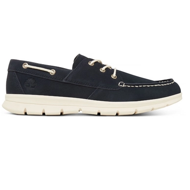 Timberland Graydon Leather Boat Shoe Men's Sapphire Suede