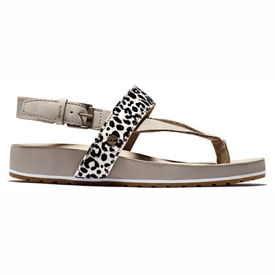 Timberland Women Malibu Waves Thong Blk Whte Lpard
