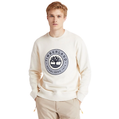 Trui Timberland Men Boucle Sherpa Crew White Smoke