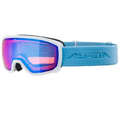 Masque de Ski Alpina Scarabeo Jr. White Skyblue