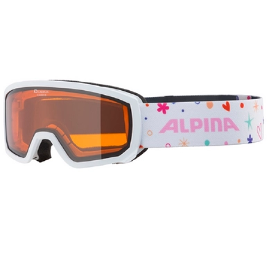 Masque de Ski Alpina Scarabeo Jr. White Rose