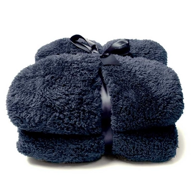 Plaid Unique Living Teddy Dark Blue