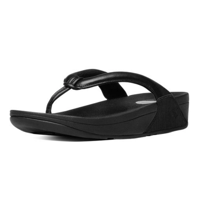 FitFlop Swirl Leather All Black