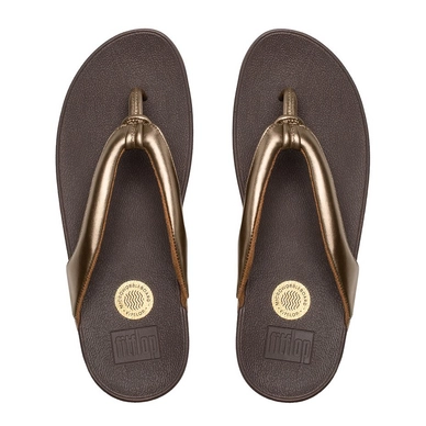 Slipper FitFlop Swirl™ PU Bronze