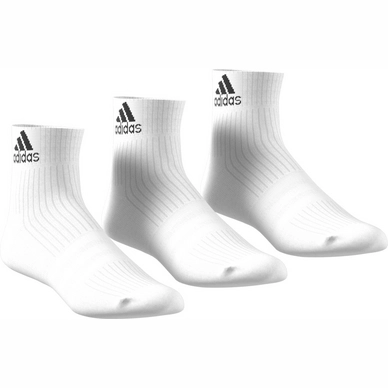 Tennissocke Adidas 3-Stripes Ankle White/White/Black (3 Stück)
