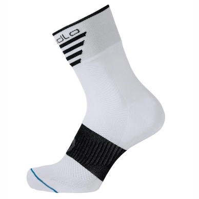 Sokken Odlo Short Bike Socks Mid White Black