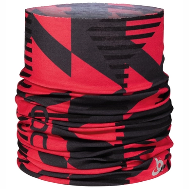 Neck Warmer Odlo Tube Printed Chinese Red Allover Print