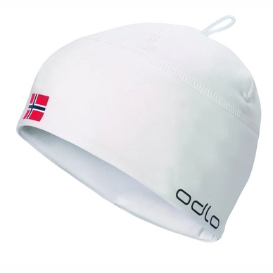 Muts Odlo Hat Polyknit Fan Warm White Norwegian Flag