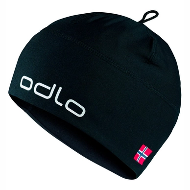 Mütze Odlo Hat Polyknit Fan Warm Black Norwegian Flag