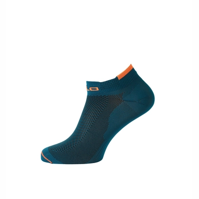 Socken Odlo Socks Short Ceramicool Low Cut Blue Coral Orange Clown Fish