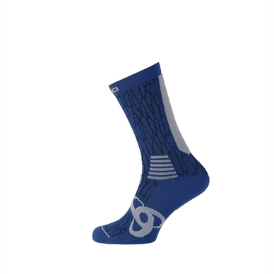 Sokken Odlo Men Socks Long Ceramicool Light Sodalite Blue Odlo Concrete Grey