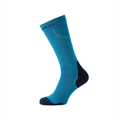 Sokken Odlo Socks Long Ceramiwarm Blue Jewel Diving Navy