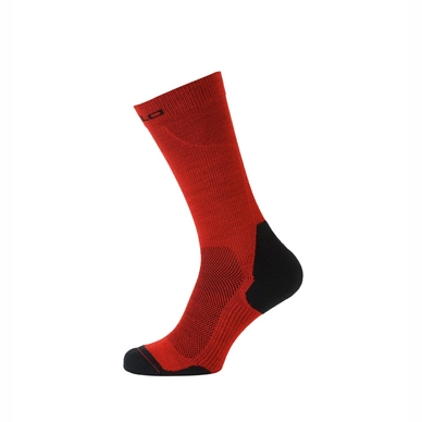 Socken Odlo Socks Long Ceramiwarm Fiery Red Black