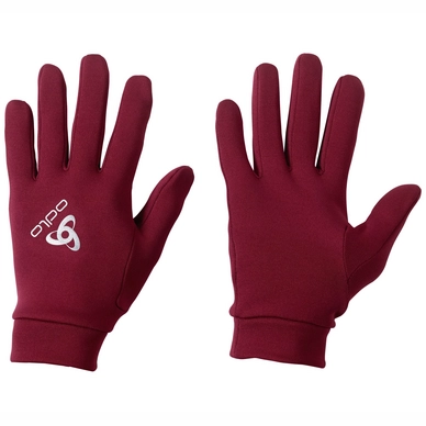 Handschoen Odlo Unisex Stretchfleece Liner Warm Rumba Red