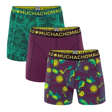 Boxershorts Muchachomalo Acid House Print Print Black Herren (3-teilig)